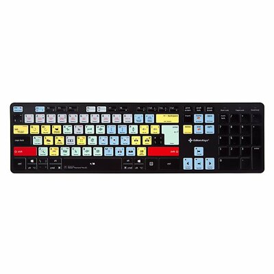 Editors Keys Adobe Premiere Pro CC Keyboard for PC & Mac EK-KB-PPROCC-SLM-US