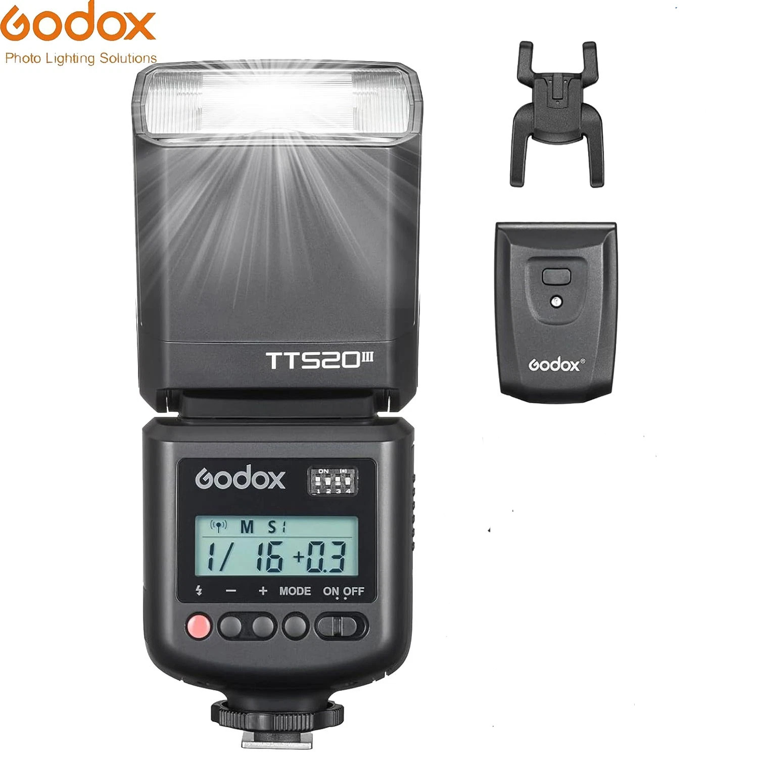 GODOX TT520 Camera Flash Speedlite with RT-16 Transmitter For Canon & Nikon