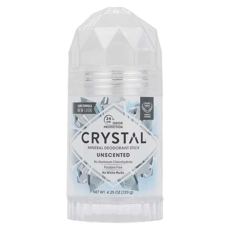 CRYSTAL Deodorant Stick (30003), Unscented, 4.25 Ounce, Whit