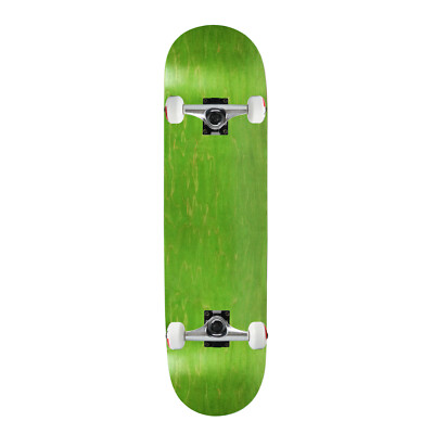 Moose Complete Skateboard Stained Green 8.5'' Silver/White Assembled