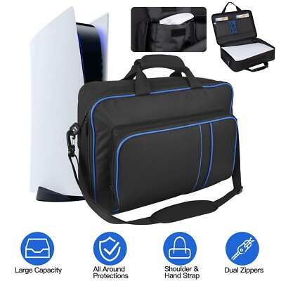 Travel Carrying Storage Case Shoulder Bag For PS5 Console Controller Accessories
