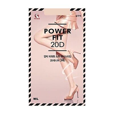 VENUS Anti Odor Power Fit Panty Stocking 20D 3Pcs (K-Beauty)