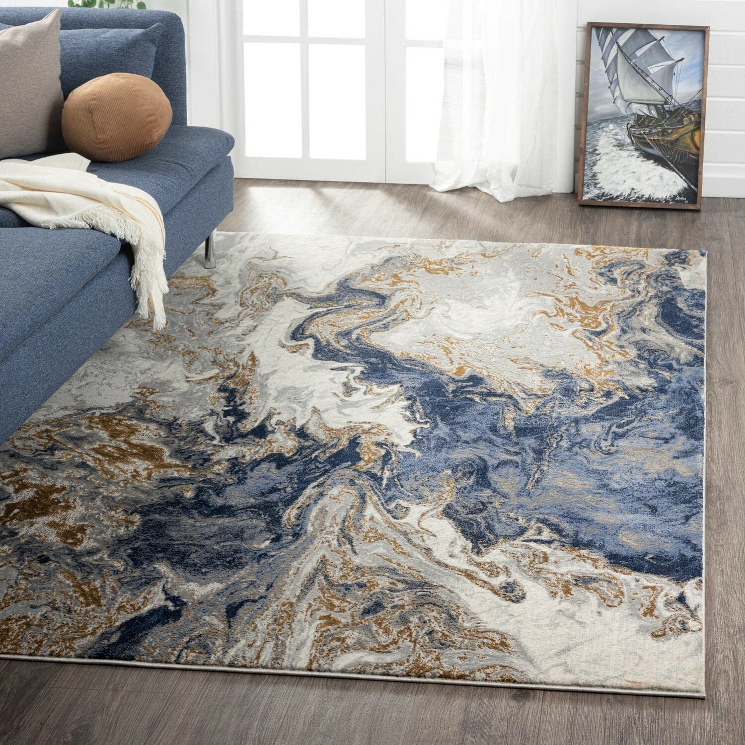 ラグ・カーペット the Apartment blue Lottery Rug Original the