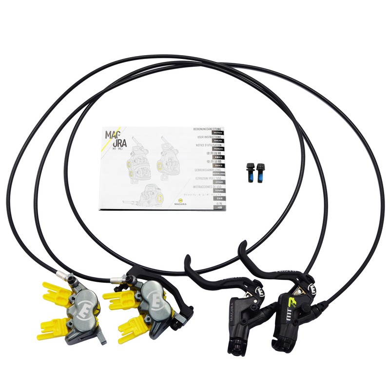 Magura MT7 Pro 4-Piston Post Mount Hydraulic Disc Brake Set (F+R