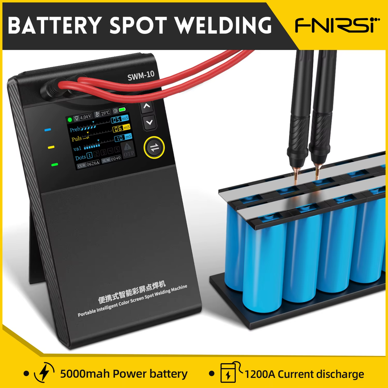 SWM-10 Compact DIY Assembly Device for 18650 Battery Packs, 5000mAh Rechargeable
