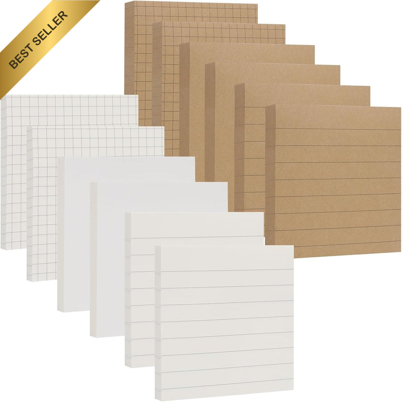 12 Packs Sticky Notes, 3 X 3 Inches Adhesive Self-Stick Notes in Eye Protection