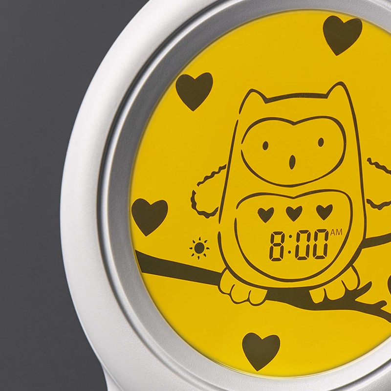 Groclock Sleep Trainer Clock |Alarm Clock and Nightlight for Young Children, USB
