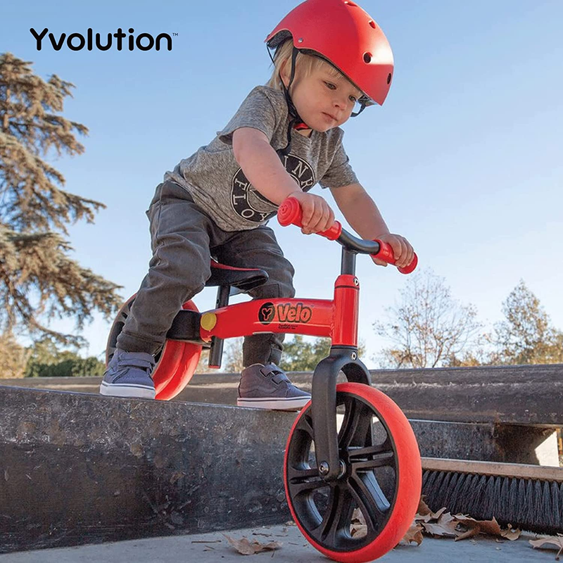 Y Velo Junior Toddler Balance Bike 9 Inch Wheel No-Pedal Training Bicycle for Ki