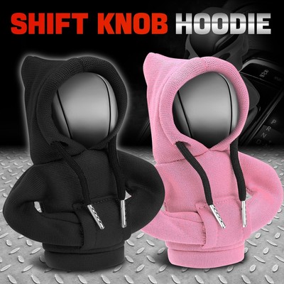 [Черный + розовый] Универсальная ручка переключения передач автомобиля, свитер с капюшоном, Ручка переключения передач, протектор
