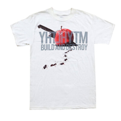 Mighty Healthy Skateboard T-Shirt Ants White - Small