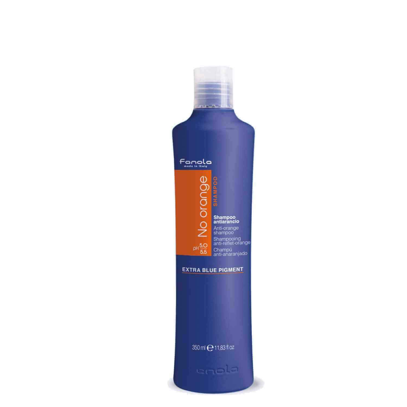 Blue Shampoo 350Ml No Orange Fanola Grey Silver Lightened Decolored Hair Blonde