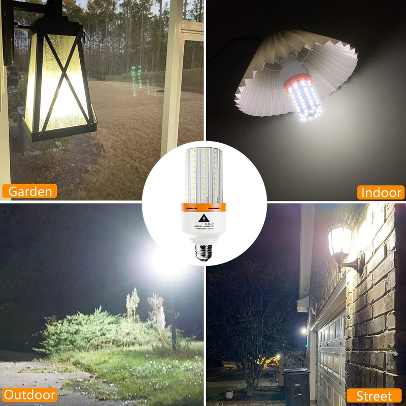 Led Light Bulb, 400W Equivalent 6250 Lumen 5000K Super Bright Led Bulb,E26/E27 M