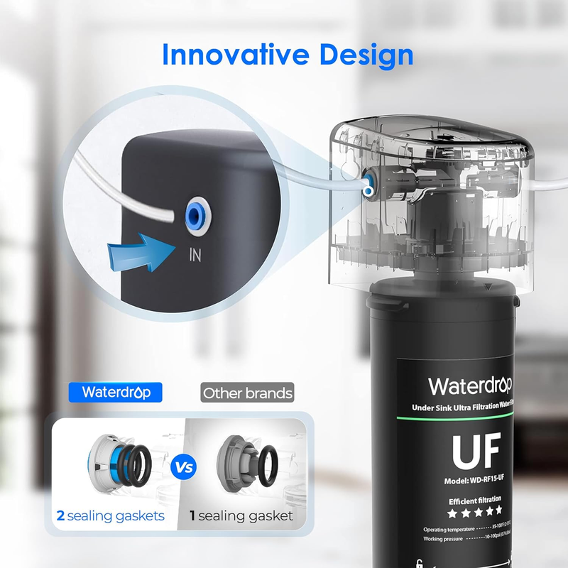 15UB-UF 0.01 mu-m Ultra Filtration Under Sink Water Filter System for Bacteria R