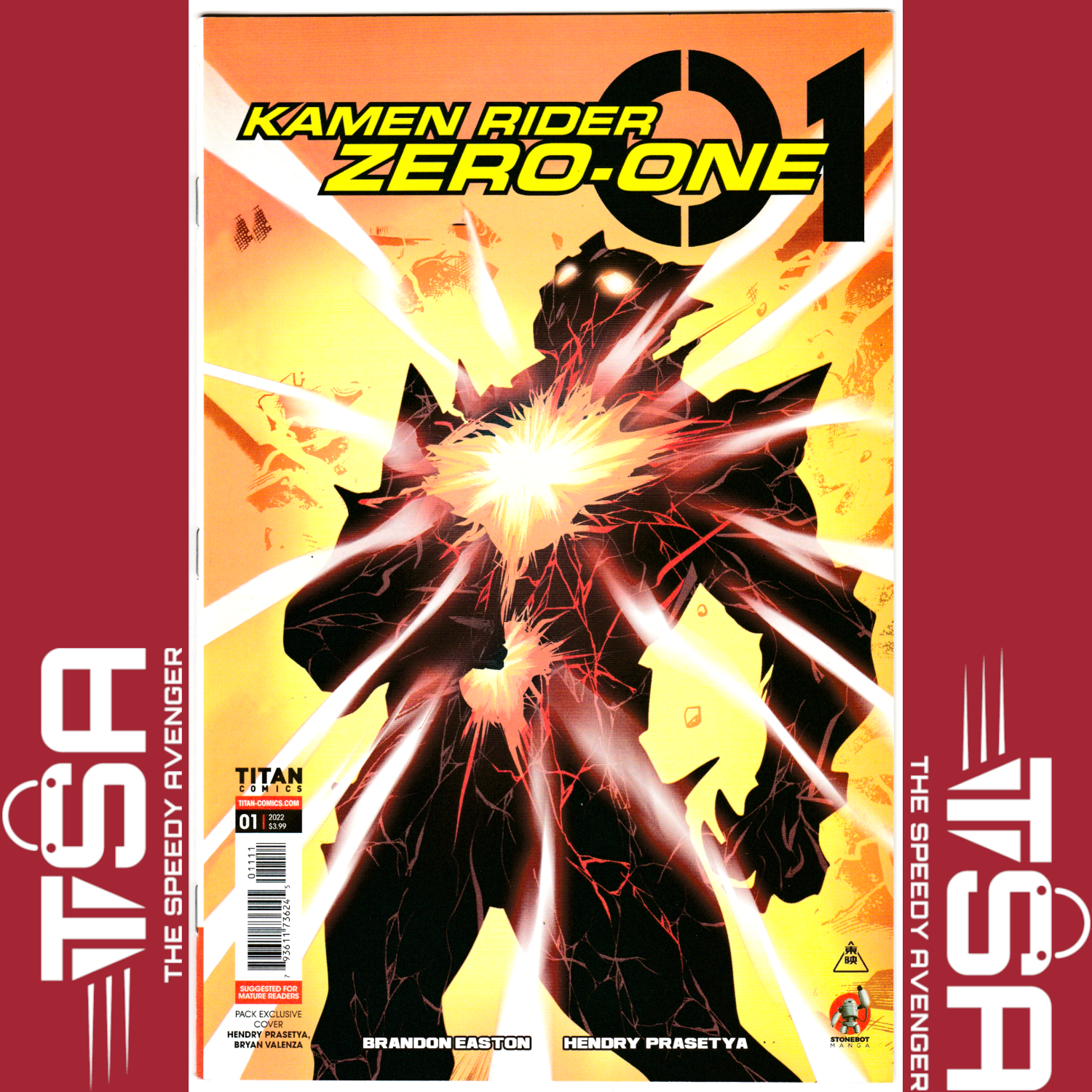 KAMEN RIDER ZERO ONE #1 Hendry Prasetya Bonus Variant Cover 2023 Titan Comics