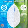 QUTOOL Cooling Pillow for Sleeping King Size 2 Pack, CertiPUR-US Shredded Memory Foam Bed Pillows Set of 2, Soft Cool Pillow for Hot Sleepers Adjustable Firm Pillow for Side, Back, Stomach Sleepers