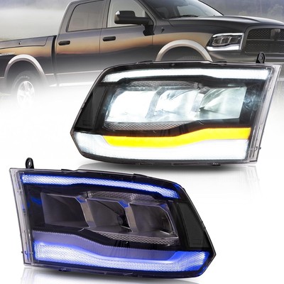 VLAND Full LED Headlights For 2009-2018 Dodge Ram 1500/2500/3500 w/Animation