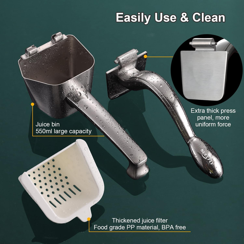 Lemon Squeezer Stainless Steel, Manual Juicer Citrus Lime Orange Fruit Squeezer