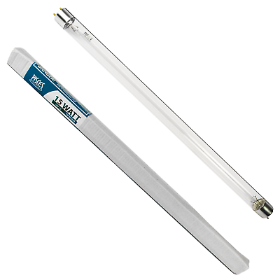 TWIN PACK 15W 15 WATT POND FILTER UV UVC BULB TUBE LIGHT LAMP T8