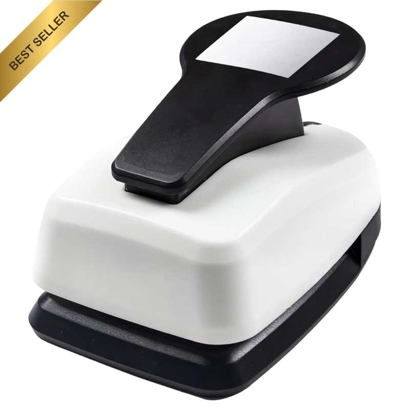 Square Hole Punch for Paper Crafts, Labor Saving Cutter Squares Paper Punch, Dec