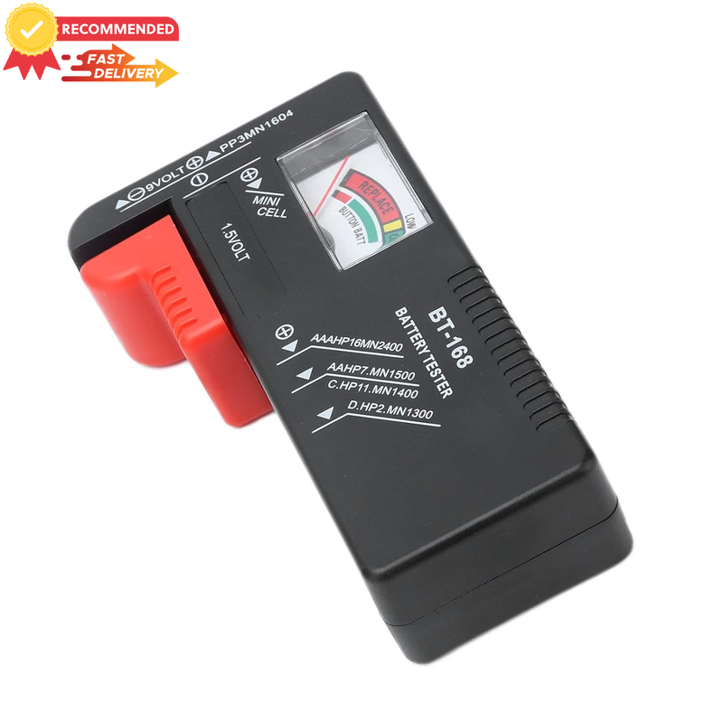 Universal Digital Battery Tester BT168 for AA AAA C D 9V Button Cell Batteries