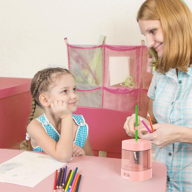 Electric Pencil Sharpener, Automatic Pencil Sharpeners for No.2 Pencils Colored