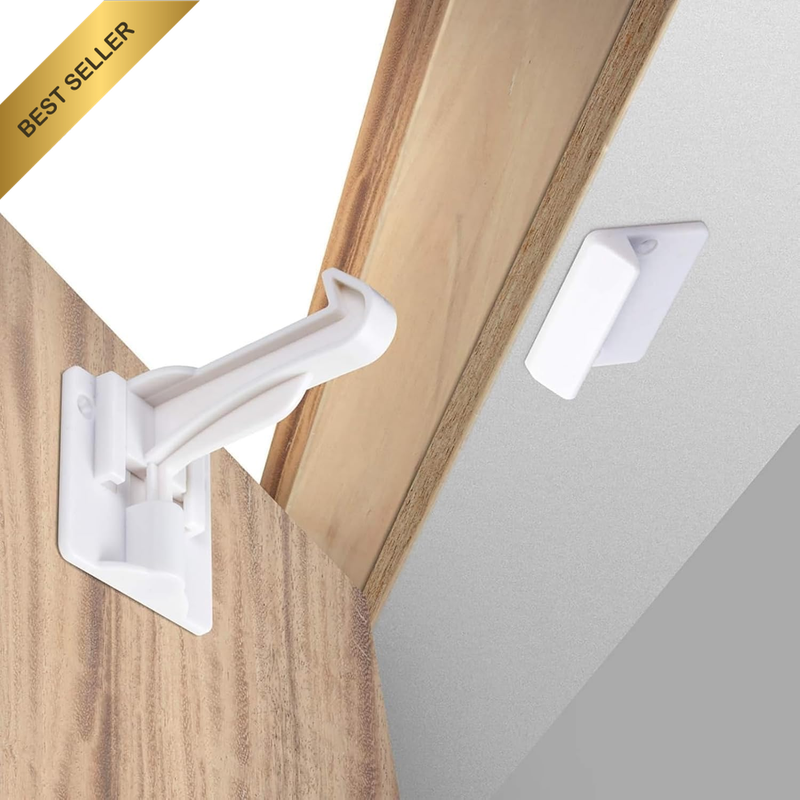 Upgraded Invisible Child Safety Locks (10 Pack) - No Drilling or Tools Required