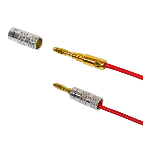 24Pack Nakamichi 24K Gold Plated 4mm Banana Plugs Audio Speaker Connectors 24pcs