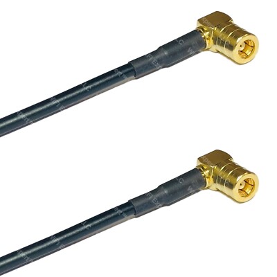 RG174 SMB FEMALE ANGLE to SMB FEMALE ANGLE Coax RF Cable USA-Ship Lot