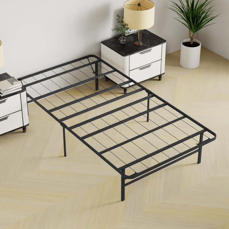 Metal Platform Bed Frame, Easy Assembly, Heavy Duty Steel, Noise-Free