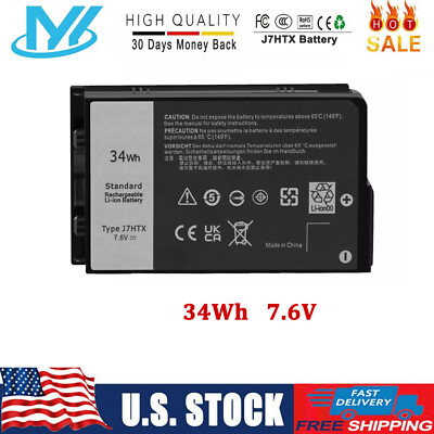  Lot 10 34Wh J7HTX 7XNTR FH8RW Battery for Latitude 12 7202 7212 Rugged Tablet