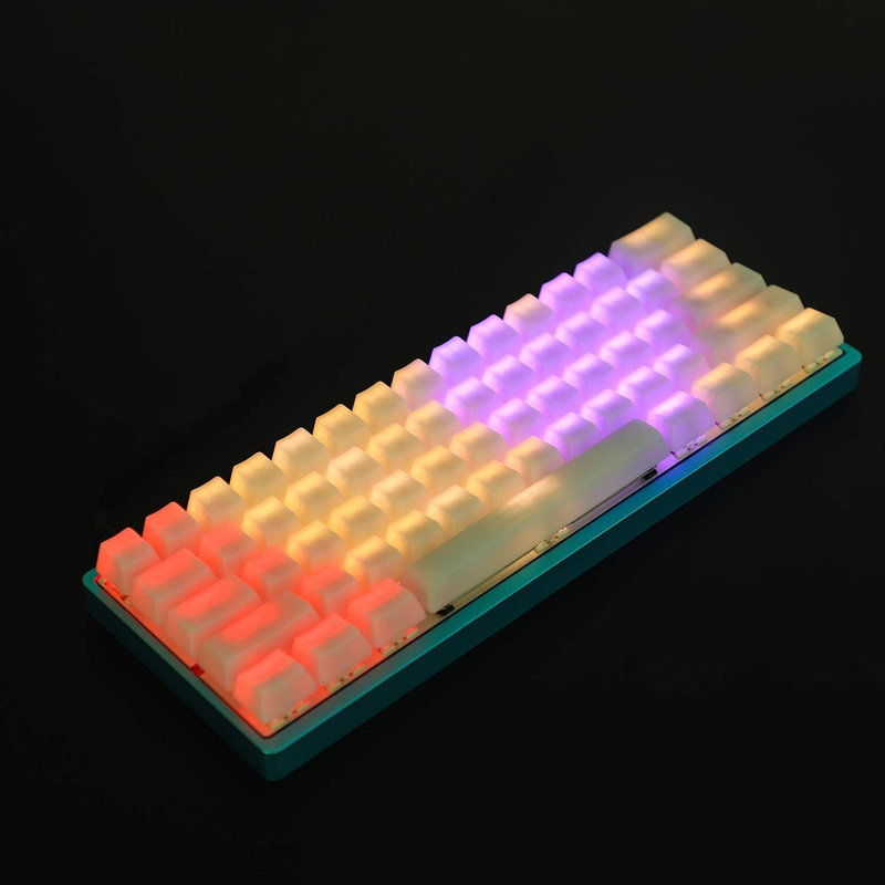 YMDK 1.5Mm ABS 108 87 61 ANSI ISO Blank Milk Fog OEM Profile Shine through Keyca