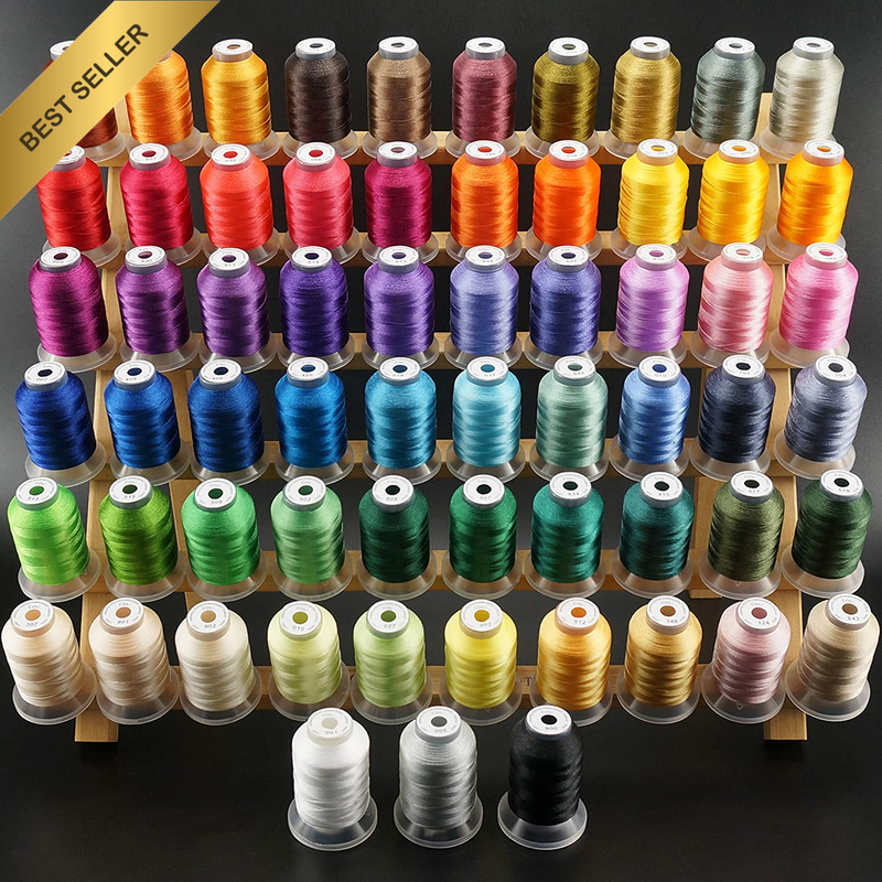 63 Brother Colors Polyester Embroidery Thread Kit 500M Janome Singer