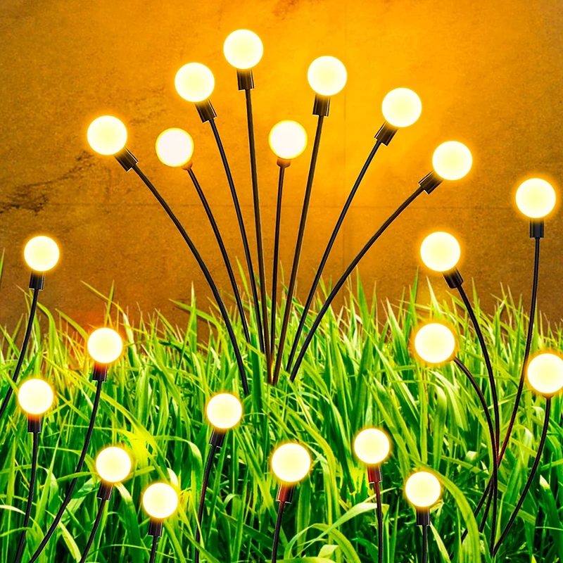 Solar Outdoor, Swaying Solar Garden Lights With Remote Con