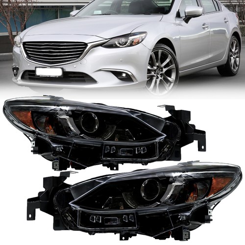 For 2016-2017 Mazda 6 LED Headlight Headlamp Replacement w/ AFS Driver&Passenger