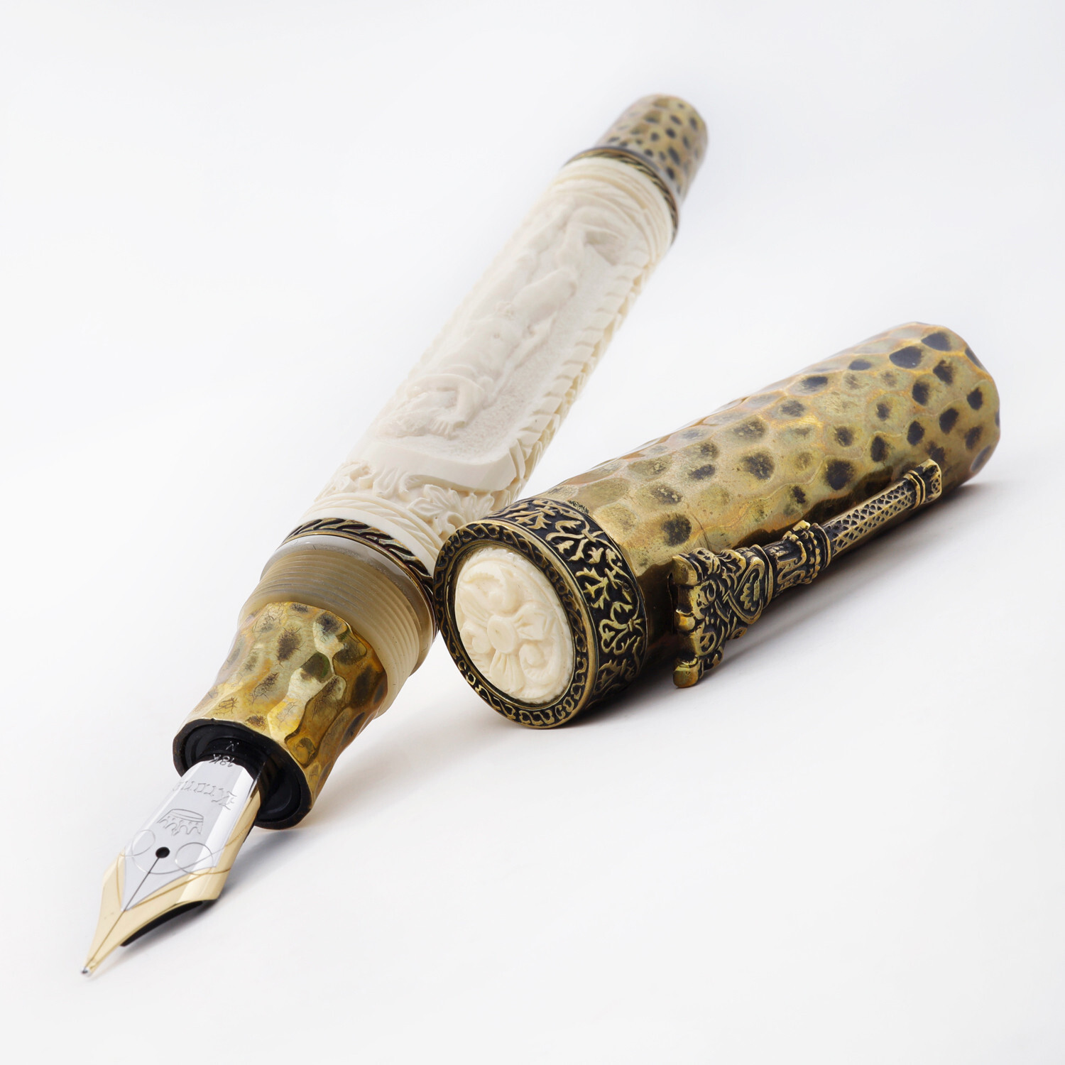 Krone Michelangelo Limited Edition Antique Gold Fountain Pen