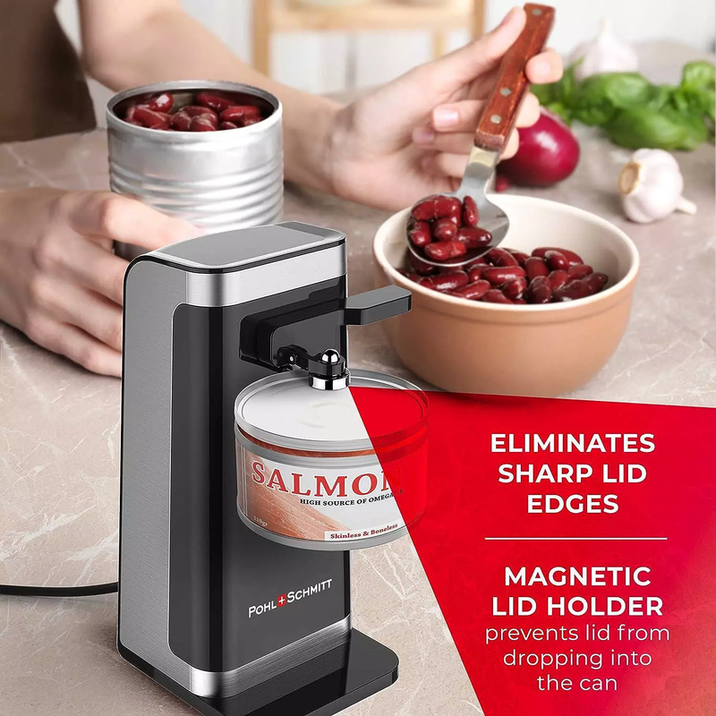 Electric Commercial Can Opener Automatic Smooth Edge Under Cabinet Heavy Duty