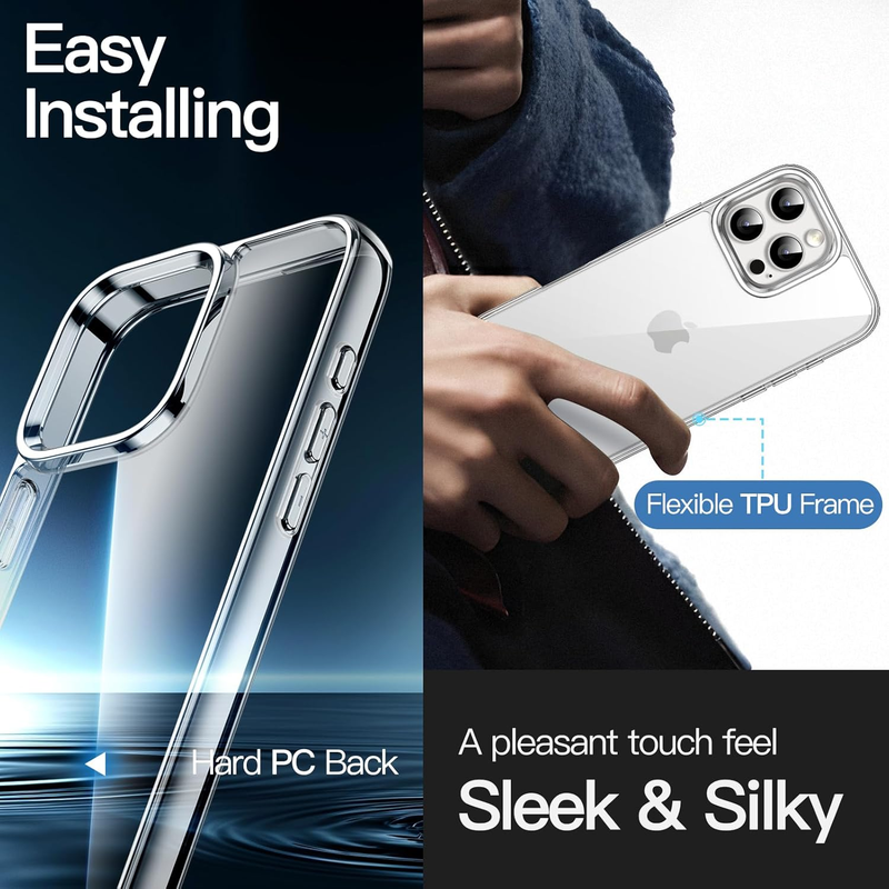 5 in 1 Case for iPhone 16 Pro Max 6.9-Inch with 2 Pack Each Tempered Glass Scree