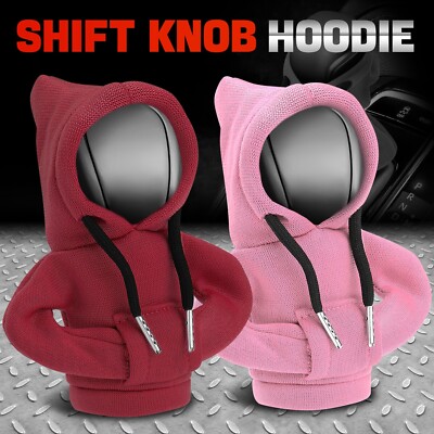 [Красный + розовый] Универсальная ручка переключения передач автомобиля, свитер с капюшоном, Ручка переключения передач, протектор