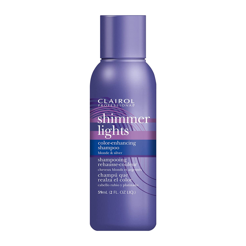 Clairol Shimmer Lights 2Oz Purple Shampoo for Blonde & Gray Hair