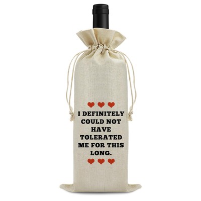 Funny Anniversary Wine Bag for Husband Wine Gift Bag Wedding Gift Engagement ...