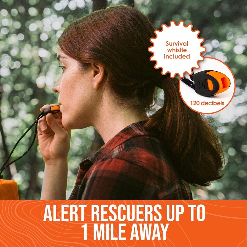 2 Person Mylar Emergency Shelter Tube Tent • All-Weather Protection for Camping