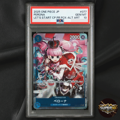PSA 10 Perona OP01-077 UC PROMO Lets Get Started Campaign One Piece JP