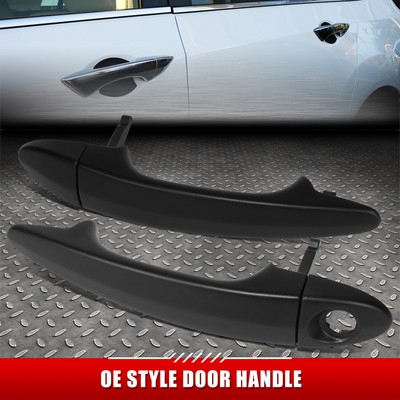 [2ШТ] ДЛЯ 03-10 BMW X3 ЧЕРНЫЕ ТЕКСТУРИРОВАННЫЕ РУЧКИ ДЛЯ ПЕРЕДНЕЙ ЛЕВОЙ И ПРАВОЙ БОКОВЫХ ДВЕРЕЙ