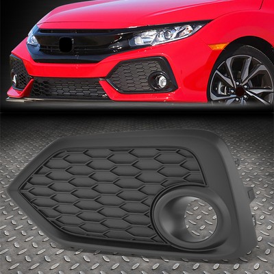 Для 17-18 Honda Civic Черная рамка противотуманной фары в стиле OE с левой стороны водителя