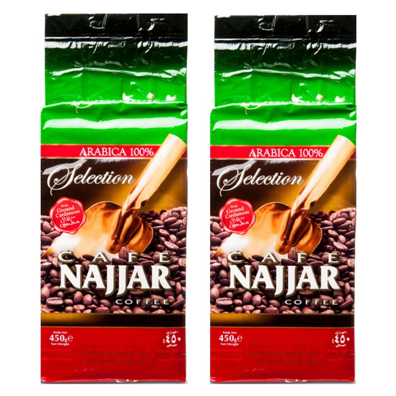 Najjar - Original Arabischer Mokka Mit Kardamom  2 X 450g | 100% Arabica