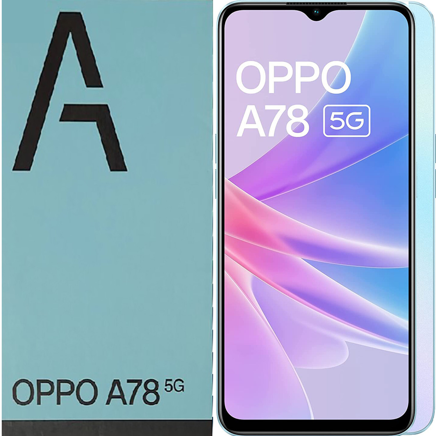 oppo A77 ブルー　新品 新品未使用品】OPPO A77 ブルー 付属品あり 残債なし スマホ