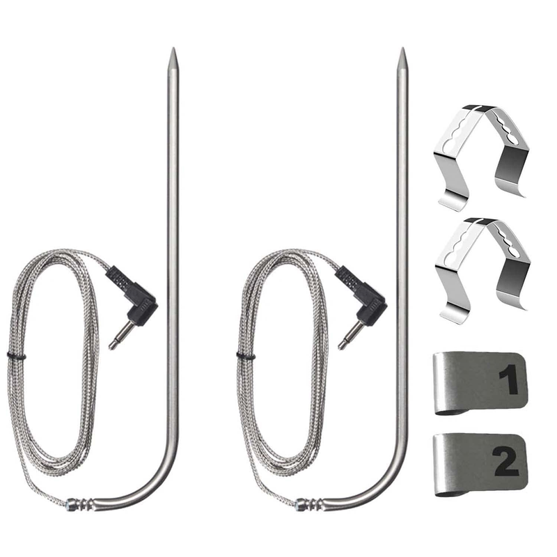 2 Pack Replacement Meat Probe for Pit Boss Pellet Grill Smokers Parts, 3.5Mm Plu