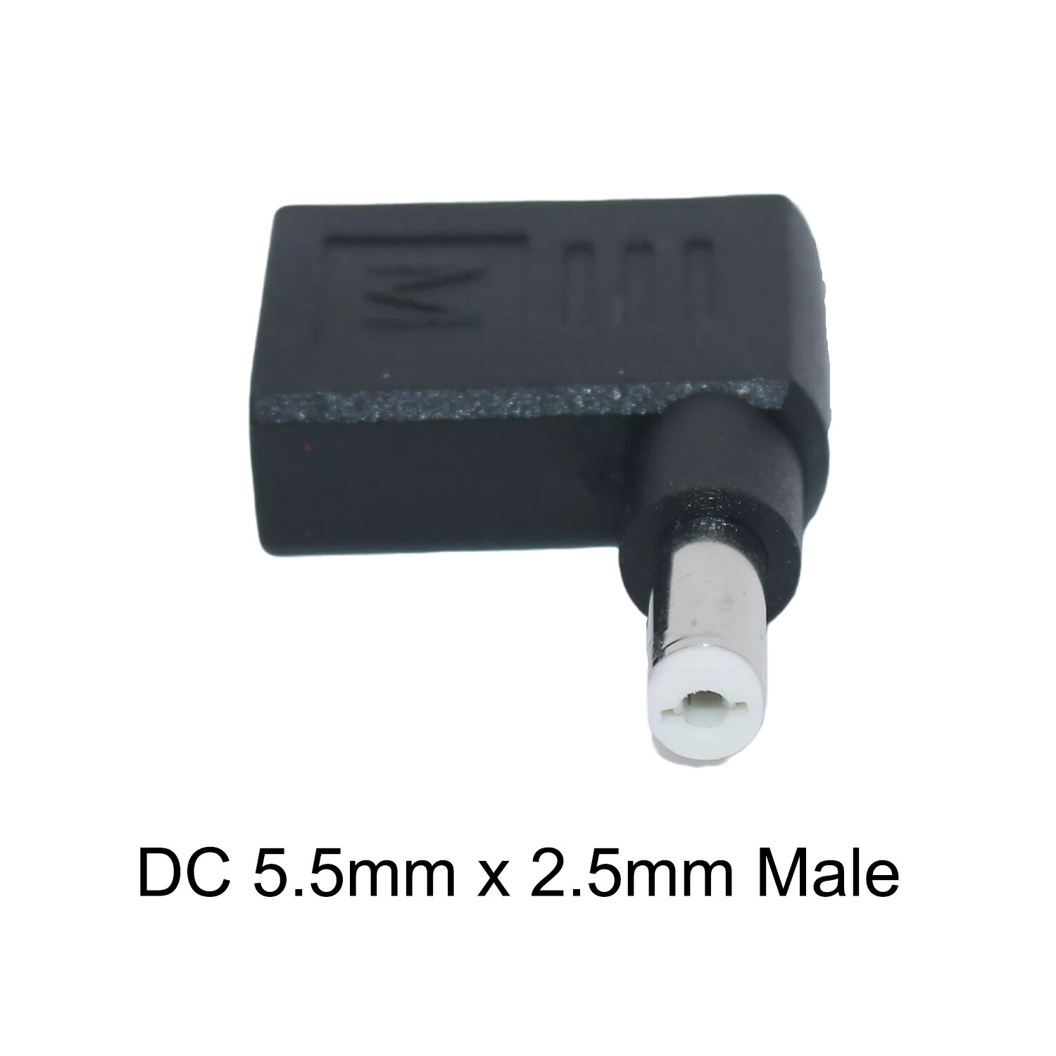 10 Slim Square Tip Female to DC 5.5x 2.5mm Male Right Angle Power Supply Adapter