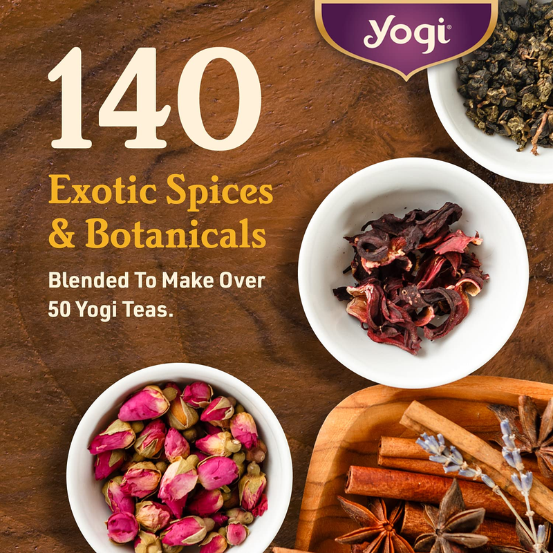 Yogi Tea Egyptian Licorice Tea - 16 Tea Bags per Pack (4 Packs) - Organic Licori