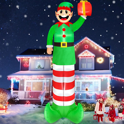 14 Ft Height Giant Christmas Inflatable Elf, Christmas Inflatable Decoration Out